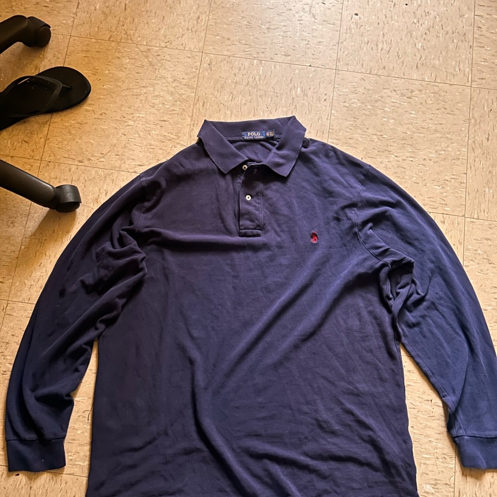 Polo by Ralph Lauren Navy Long Sleeve Shirt
